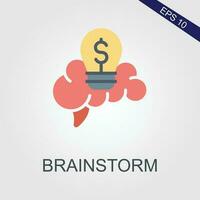 brainstorm flat icons eps file vector