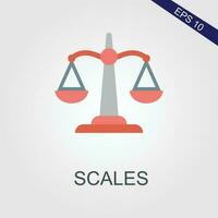 scales flat icons eps file vector