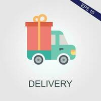 delivery flat icons eps file vector