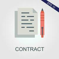 contract flat icons eps file vector