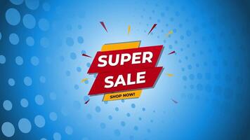 Discount sale promotional banner motion animated  video