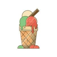 Vector Illustration of Ice Cream