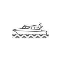 speedboat icon vector