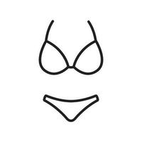 bikini icon vector