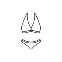 bikini icon vector