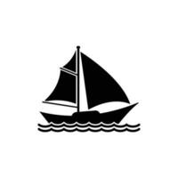 sailboat icon vector