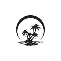 palm beach logo vector