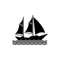 sailboat icon vector