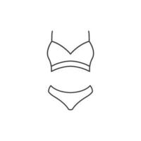 bikini icon vector