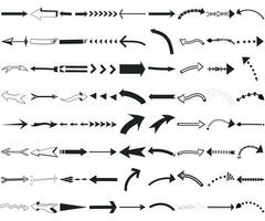 Arrows big black set icons. Arrow icon. Arrow vector collection. Arrow. Cursor. Modern simple arrows. Vector illustration. arrow vector.