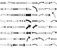 Arrows big black set icons. Arrow icon. Arrow vector collection. Arrow. Cursor. Modern simple arrows. Vector illustration. arrow vector.