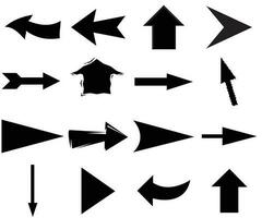 Arrows big black set icons. Arrow icon. Arrow vector collection. Arrow. Cursor. Modern simple arrows. Vector illustration. arrow vector.