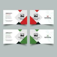 Minimal and modern business card design vector