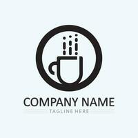 Coffee cup Logo Template vector