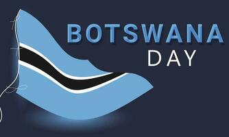 Botswana happy independence day. background, banner, card, poster, template. Vector illustration.