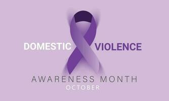 Domestic Violence awareness month. background, banner, card, poster, template. Vector illustration.