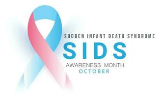 Sudden Infant Death Syndrome awareness month. background, banner, card, poster, template. Vector illustration.