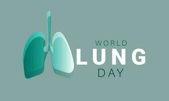 World Lung day. background, banner, card, poster, template. Vector illustration.