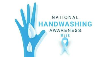 National Handwashing Awareness Week. background, banner, card, poster, template. Vector illustration.