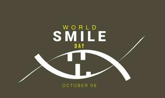 World Smile day. background, banner, card, poster, template. Vector illustration.