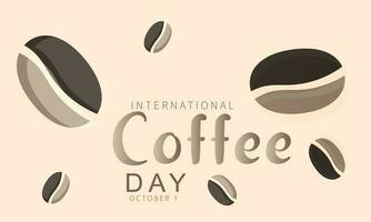 international Coffee day. background, banner, card, poster, template. Vector illustration.