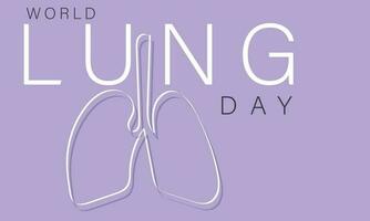 World Lung day. background, banner, card, poster, template. Vector illustration.