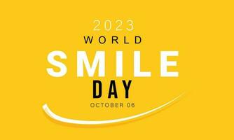 World Smile day. background, banner, card, poster, template. Vector illustration.