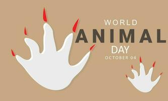 World Animal day. background, banner, card, poster, template. Vector illustration.