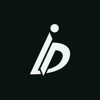 ID or DI letter Logo Design Vector Icon.