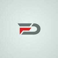 Letter FD DF Logo Design, Editable in Vector symbol