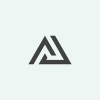Abstract AD, DA, A, D Letters Logo Monogram icon. vector