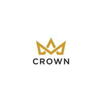 MA Letter Logo Design. Crown Logo Vector Template