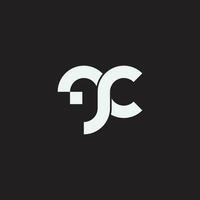 Initials letter gc or cg logo design inspiration vector