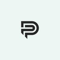 creative PP PD logo latter vector template.