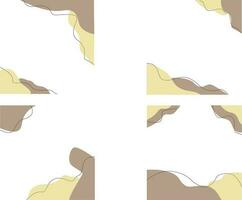 Set of abstract vector banners . Flat vector illustration isolated on white background.