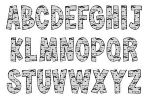 Handcrafted Gentlemen Letters. Color Creative Art Typographic Design vector