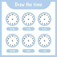 Draw the time vector
