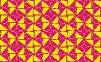 triangulos y contorno círculos rosado y amarillo vector modelo antecedentes. llenar antecedentes. adecuado para póster, cubrir, fondo, y diseño modelo elemento.