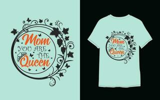 Mother's day t-shirt design, mom and child love t-shirt design. vector