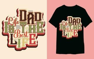 vintage typography father's day t-shirt design, dad and child love t-shirt design. vector