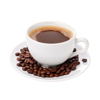 Cup of coffee isolated. Illustration AI Generative png