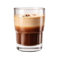 Glass of coffee isolated. Illustration AI Generative png