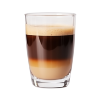 Glass of coffee isolated. Illustration AI Generative png