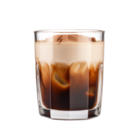 Glass of coffee isolated. Illustration AI Generative png