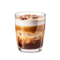 Glass of coffee isolated. Illustration AI Generative png