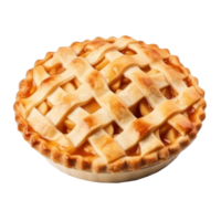 Apple pie isolated. Illustration AI Generative png