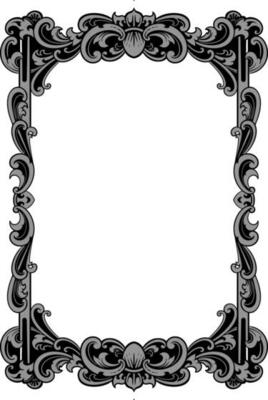Vector of vintage frame, Calligraphic design elements