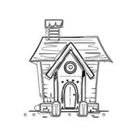 Line art House vector