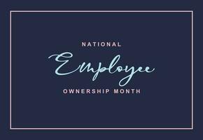 employee ownership month vector