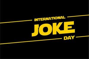 joke day, holiday concept background template vector